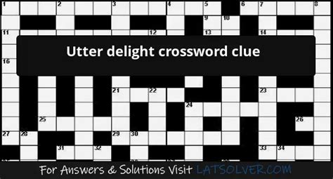 delight crossword clue